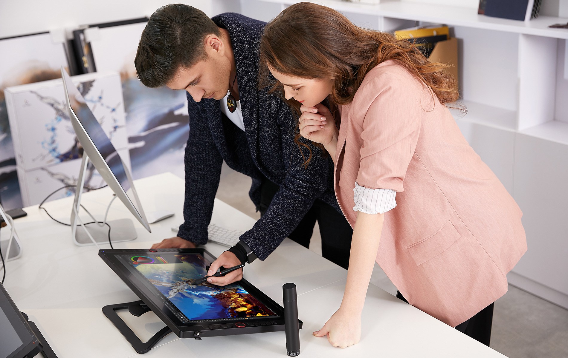  tablette écran graphique dessiner XP-Pen Artist 22R Pro avec le pied réglable intégré 