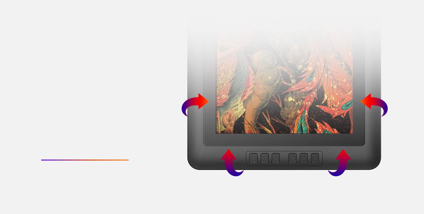 XP-Pen Artist 15.6 tablette graphique Dessin avec Bordure confortable