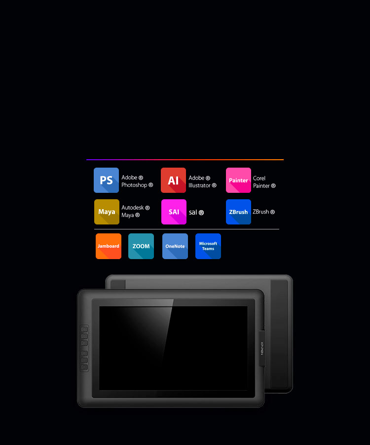 XP-Pen Artist 15.6 tablette Compatible avec Windows Mac OS et logiciels de dessin