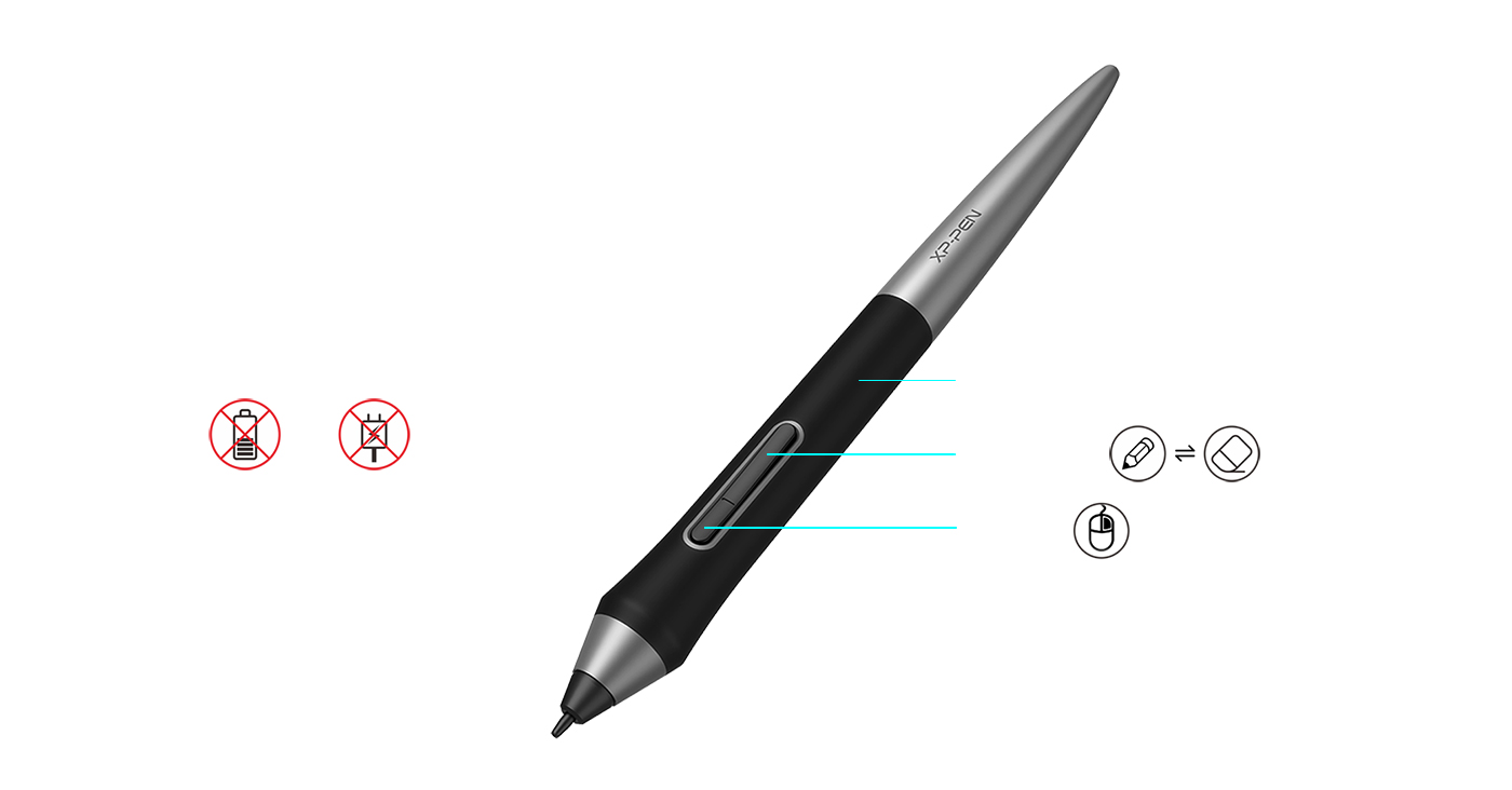 Newly designed PA1 battery-free stylus